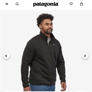 Patagonia Men's Better Sweater® Fleece Jacket size Large Black